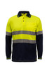 WSP409 Hi Vis Two Tone Ls Polo & Tape