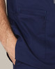 M7650 MENS V-NECK CONTRAST TRIM SCRUB TOP