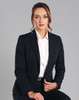 M9201 Ladies’ Wool Blend Stretch One Button Cropped Jacket