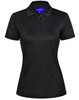 PS88 BAMBOO CHARCOAL CORPORATE SHORT SLEEVE POLO Ladies