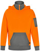 SW78 UNISEX HI VIS ¼ ZIP PREMIUM FLEECE HOODIE