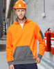 SW78 UNISEX HI VIS ¼ ZIP PREMIUM FLEECE HOODIE