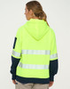 SW88 HI-VIS TWO TONE SAFETY HOODIES WITH SEGMENTED TAPES