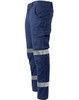 WP26HV UNISEX COTTON STRETCH RIP-STOP WORK PANTS WITH SEGMENTED TAPE