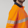 Hard Yakka Mens Long Sleeve Hi Vis Taped Polo