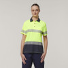 Hard Yakka Womens Short Sleeve Hi Vis Taped Polo