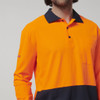 Hard Yakka Mens Long Sleeve Hi Vis Polo