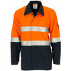 DNC Patron Saint Flame Retardant Two Tone Drill ARC Rated Welder's Jacket with LOXY F/R Tape 3458