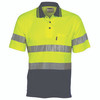 DNC Hi Vis Two Tone Cotton Back Polos with Generic R.Tape - short sleeve 3717