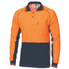 DNC HiVis Cotton Backed Cool-Breeze Contrast Polo - long Sleeve 3720