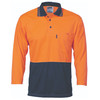 DNC HiVis Two Tone Cool Breathe Polo Shirt, 3/4 Sleeve 3812