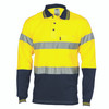 DNC Hivis Cool-Breeze Cotton Jersey Polo With CSR R/Tape - L/S 3916