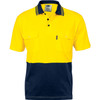 DNC HiVis Cool-Breeze 2 Tone Cotton Jersey Polo Shirt with Twin Chest Pocket - S/S 3943
