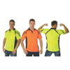DNC Cool Breathe Stripe Panel Polo Shirt - Short Sleeve 3979