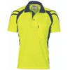 DNC Cool Breathe Stripe Panel Polo Shirt - Short Sleeve 3979