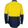 DNC HiVis L/W Cool-Breeze T2 Vertical Vented Cotton Shirt with Gusset Sleeves - Long Sleeve 3733