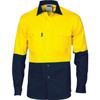 DNC HiVis Two Tone Drill Shirt with Press Studs 3838