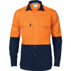 DNC HiVis Two Tone Drill Shirt with Press Studs 3838