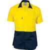 DNC HiVis 2 Tone Cool-Breeze Cotton Shirt - Short Sleeve 3839