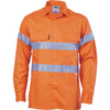 DNC HiVis Cool-Breeze Cotton Shirt with 3M 8906 R/Tape - Long sleeve 3987