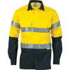 DNC HiVis Cool-Breeze Cotton Shirt with 3M 8906 R/Tape - Long sleeve 3988
