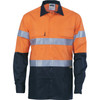 DNC HiVis Cool-Breeze Cotton Shirt with 3M 8906 R/Tape - Long sleeve 3988