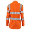 DNC Ladies HiVis L/W Cotton VIC Rail CSR Shirt 3742