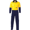 DNC HiVis Cool-Breeze 2-Tone LightWeight Cotton Coverall 3852