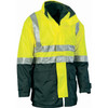 DNC 4 in 1 HiVis Two Tone Breathable Jacket with Vest and 3M R/Tape 3864