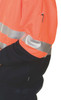 DNC HiVis Two Tone 1/2 Zip Cotton Fleecy Windcheater with 3M R/Tape 3925