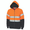 DNC Hivis full zip polar fleece hoodie with CSR R/tape 3926