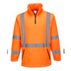 MF116 - Hi-Vis X Back 1/4 Zip Polar Fleece