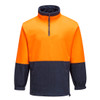 MF115 - Hi-Vis Contrast 1/4 Zip Class D Polar Fleece