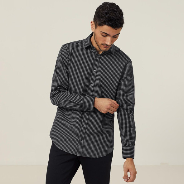 NNT Fine Check Avignon Long Sleeve Shirt