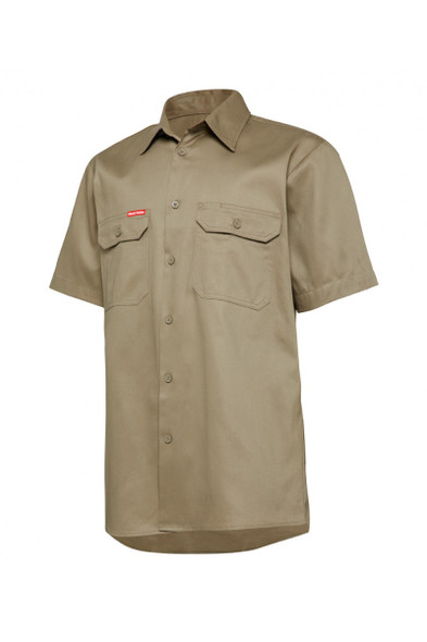 Hard Yakka S/Sl L/Weight Drill Ventilated Shirt