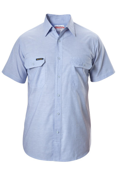 Hard Yakka Foundations Cotton Chambray Short Sleeve Shirt