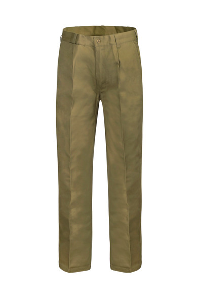 WP3041 Single Pleat Cotton Pant Stout