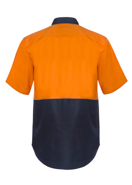 WS3063 Two Tone Hi Vis S/S Shirt Stud
