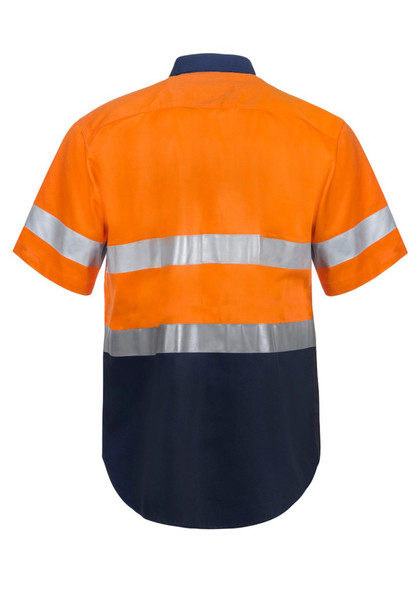 WS4001 Two Tone S/S Shirt W Csr Tape