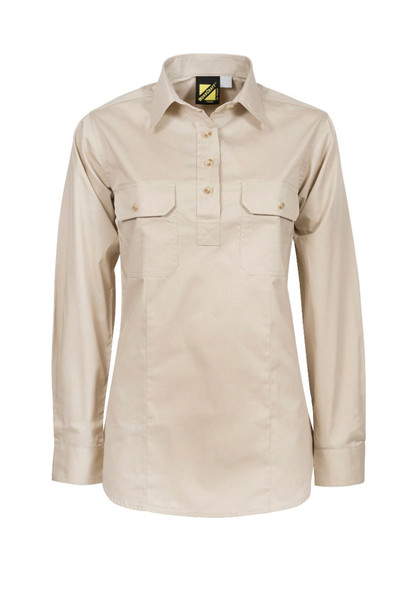 WSL505 Ladies Half Placket Shirt