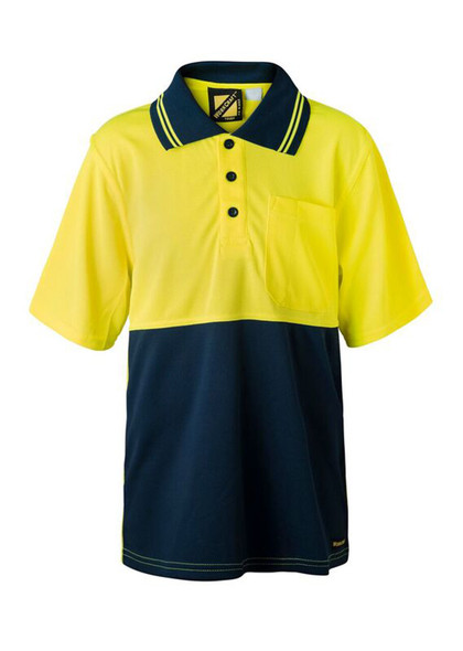 WSPK20 Kids S/S Two Tone Polo