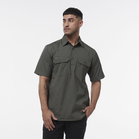 King Gee Workcool Vented Closed Front Shirt Short Sleeve