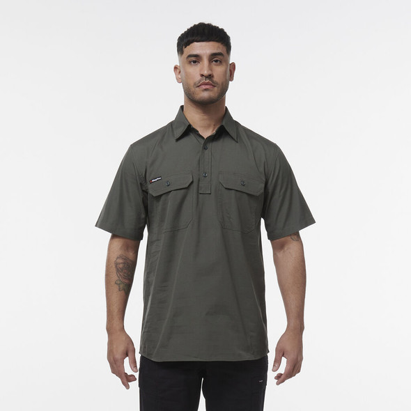 King Gee Workcool Vented Closed Front Shirt Short Sleeve
