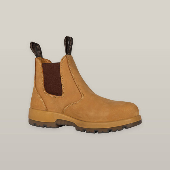 Hard Yakka Outback Pull On Steel Toe Pr Safety Boot - Wheat  Y60174