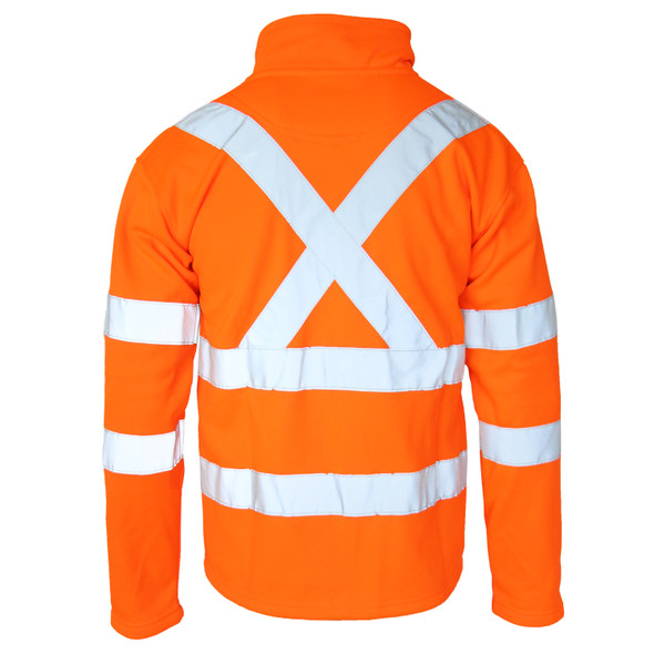 DNC Hi Vis CSR Taped X Back Softshell Jacket 3526