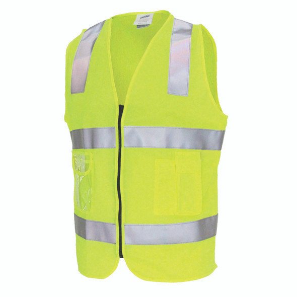 DNC Day/Night Side Panel Safety Vest with Generic R/Tape 3507