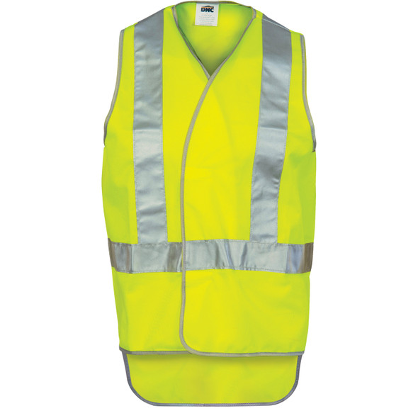DNC Day/Night Cross Back Safety Vests with Tail 3802
