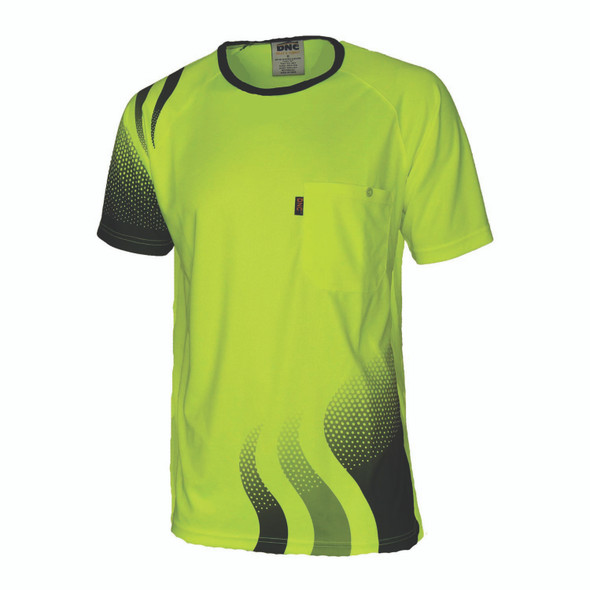 DNC WAVE HIVIS SUBLIMATED TEE 3562