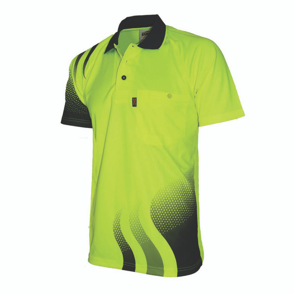 DNC WAVE HIVIS SUBLIMATED POLO 3563