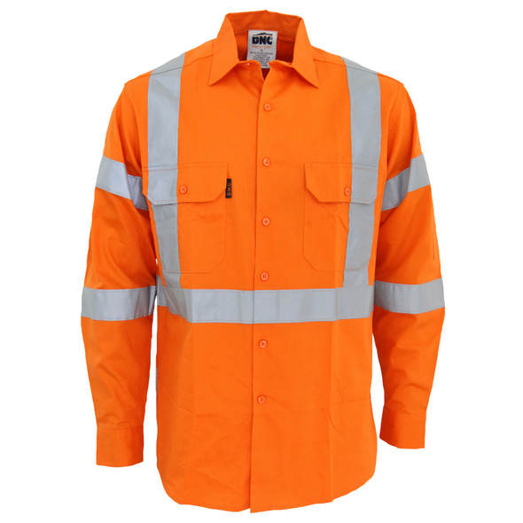 DNC Hi-Vis 3 way vented "X" back & Biomotion taped shirt 3545